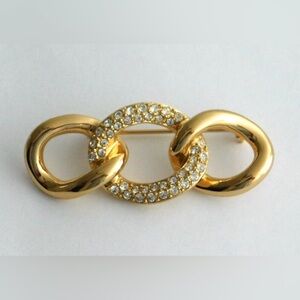 Vintage Christian Dior Swarovski Crystal Brooch